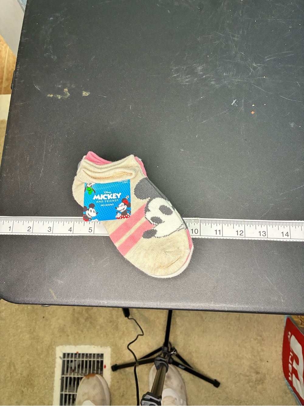 Disney Mickey Mouse Low-Cut Kids Slippers in Pink and Cream